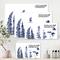 Designart - Navy Blue Eucalyptus I - Traditional Canvas Wall Art Print